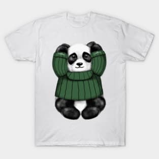 Cute Panda Girl Hear No Evil T-Shirt